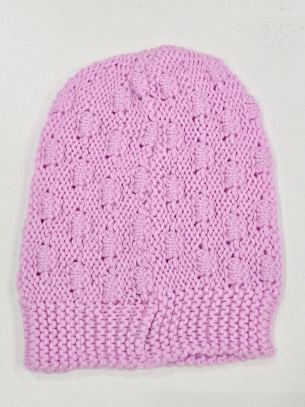 Sugar Thrillz ✦ Baby Pink Knit Pom Pom Beanie ✦ Soft Winter Hat Lightweight Warm - Picture 2 of 7